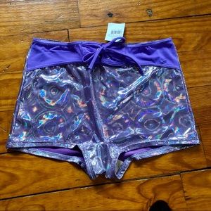 Quirky Adorable VTG NWT Y2K Girl’s Vintage Halloween / Dance Sparkly Shorts